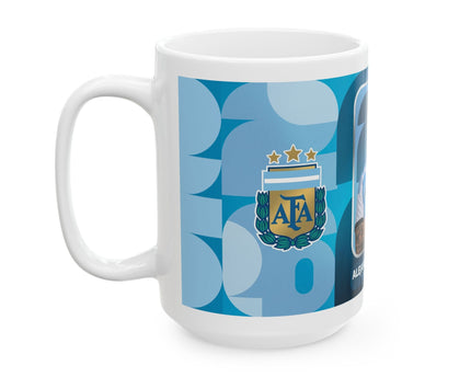 Argentina Soccer Player Alejandro Garnacho Ceramic Mug — Coffee Cup, World Cup 2026