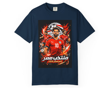 Egypt Football Players T-shirt, 2026 World Cup Back Trophy Design, Egypt Flag