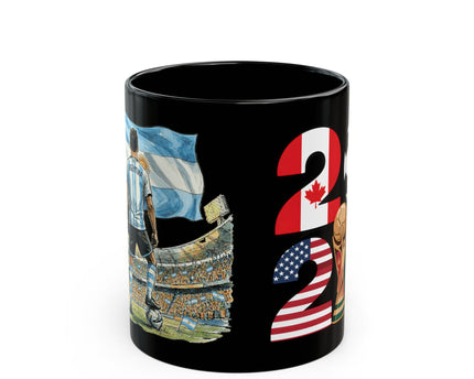 Argentina World Cup 2026 Mug ,  Black Ceramic Coffee Mug, Gift for dad