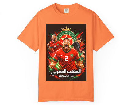Morocco Football Players T-shirt, 2026 World Cup Soccer Tee, Morocco Flag