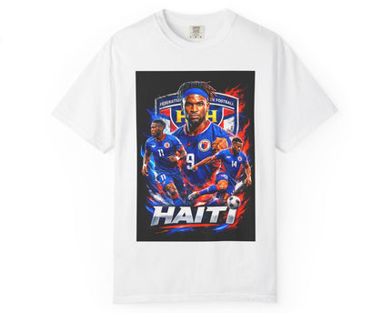Haiti Soccer Players T-shirt, 2026 World Cup Back Graphic, Haiti Flag