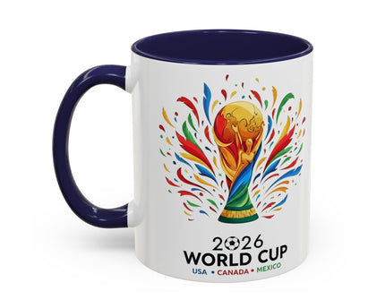 Argentina Vamos Argentina Mug , Accent Coffee Mug, Flag Text Design
