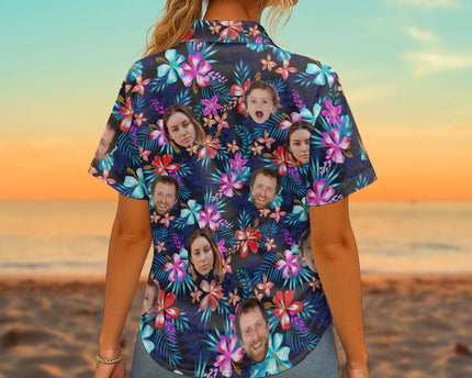 Custom Photo With Beloved Ones - Personalized Customized Hawaiian shirt