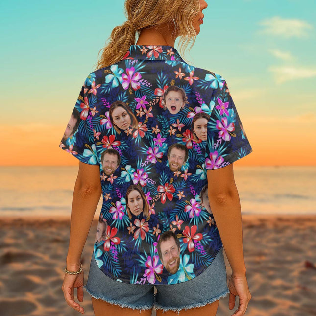 Custom Photo With Beloved Ones - Personalized Customized Hawaiian shirt