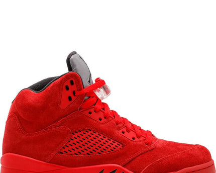 Men's Nike Air Jordan 5 Retro Red Suede Shoes
