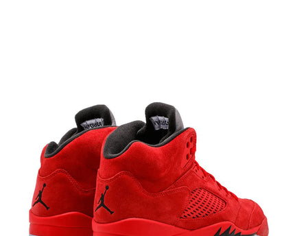 Men's Nike Air Jordan 5 Retro Red Suede Shoes