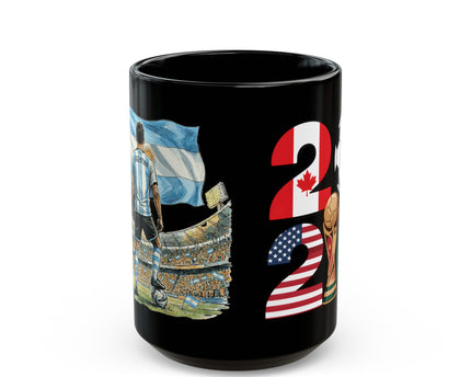 Argentina World Cup 2026 Mug ,  Black Ceramic Coffee Mug, Gift for dad