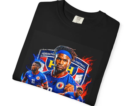 Haiti Soccer Players T-shirt, 2026 World Cup Back Graphic, Haiti Flag