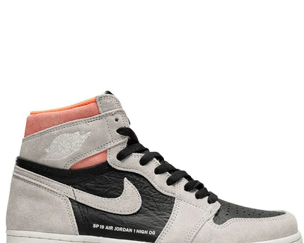 Men's Air Jordan 1 High 'Neutral Grey Hyper Crimson’ Shoes