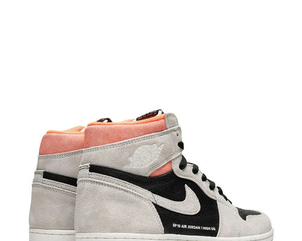 Men's Air Jordan 1 High 'Neutral Grey Hyper Crimson’ Shoes