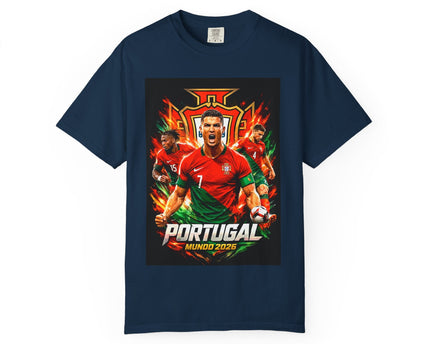 Portugal Football Poster T-Shirt, Ronaldo Mundo 2026 World Cup, CR7, Portugal Flag