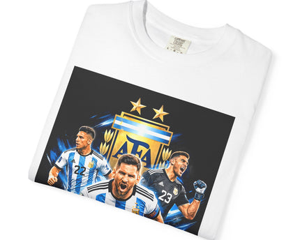 Argentina Soccer Players T-Shirt, 2026 World Cup Back Print, Argentina Flag