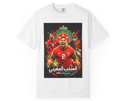 Morocco Football Players T-shirt, 2026 World Cup Soccer Tee, Morocco Flag