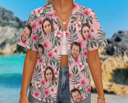 Custom Photo With Beloved Ones - Personalized Customized Hawaiian shirt