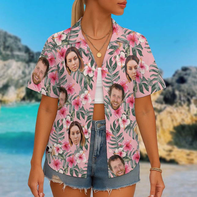 Custom Photo With Beloved Ones - Personalized Customized Hawaiian shirt