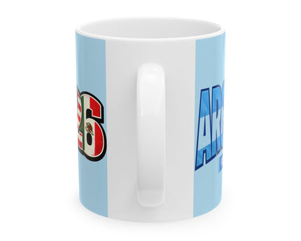 Argentina World Cup 2026 Soccer Mug ,  Argentina Flag, Ceramic Coffee Mug, Gift For Dad