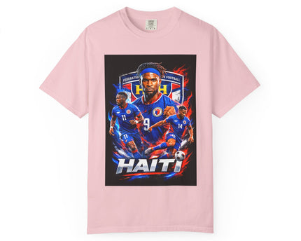 Haiti Soccer Players T-shirt, 2026 World Cup Back Graphic, Haiti Flag