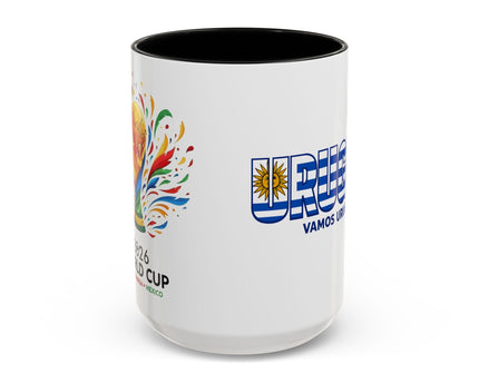 Uruguay Vamos Uruguay Mug, Accent Coffee Mug, Soccer World Cup, Gift for Dad