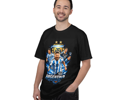 Argentina Soccer Players T-Shirt, 2026 World Cup Back Print, Argentina Flag