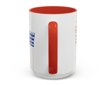 Uruguay Vamos Uruguay Mug, Accent Coffee Mug, Soccer World Cup, Gift for Dad