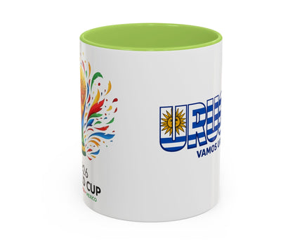 Uruguay Vamos Uruguay Mug, Accent Coffee Mug, Soccer World Cup, Gift for Dad