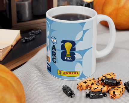 Argentina Soccer Player Enzo Fernández Ceramic Mug —  Fan Gift, World Cup 2026
