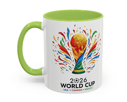 Argentina Vamos Argentina Mug , Accent Coffee Mug, Flag Text Design
