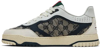 Men's Gucci Re-Web GG Canvas - Beige Ivory Blue Sneakers