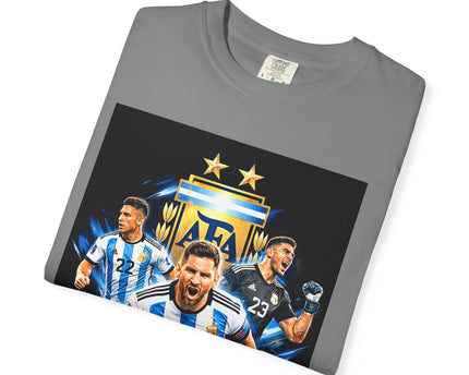 Argentina Soccer Players T-Shirt, 2026 World Cup Back Print, Argentina Flag