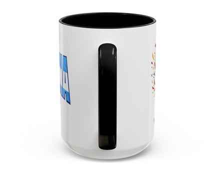 Argentina Vamos Argentina Mug , Accent Coffee Mug, Flag Text Design