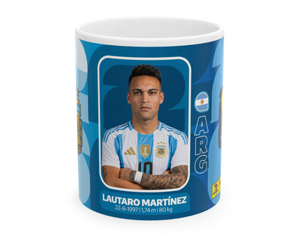 Argentina Soccer Player Lautaro Martínez Mug —  Ceramic Coffee Cup, World Cup 2026