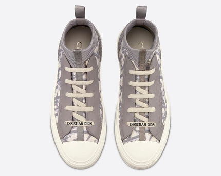 Men's Dior Walk’n’Dior Platform Gray Oblique Sneakers
