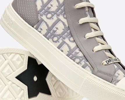 Men's Dior Walk’n’Dior Platform Gray Oblique Sneakers