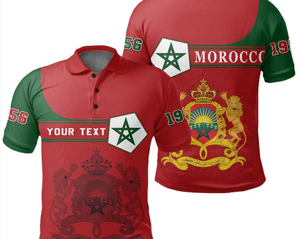 Custom Morocco Polo Shirt Pentagon Style