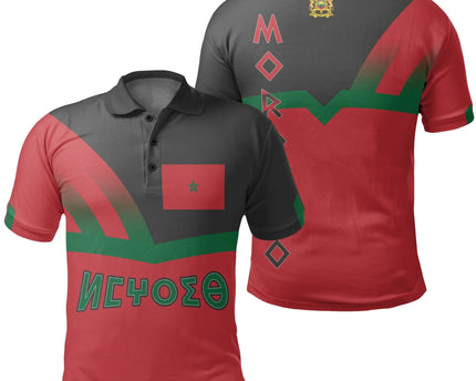 Morocco Pride Polo Shirt - Prime Style