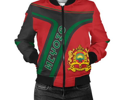 Morocco Pride Bomber Jacket - Junc Style