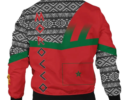 Morocco Pride Tribal Bomber Jacket - Prime Style