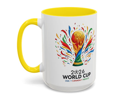 Argentina Vamos Argentina Mug , Accent Coffee Mug, Flag Text Design