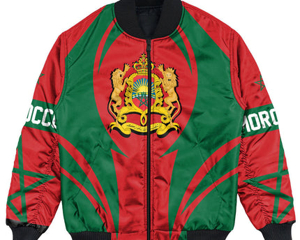 Morocco Action Falg Bomber Jacket Unisex