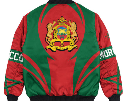 Morocco Action Falg Bomber Jacket Unisex