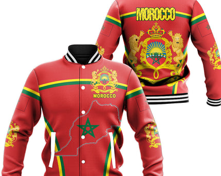 Morocco Active Flag Baseball Jacket