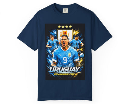 Uruguay National Team Soccer Shirt, World Cup 2026 Tee, Uruguay Flag