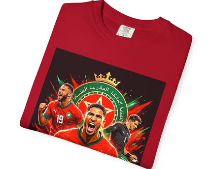 Morocco Football Players T-shirt, 2026 World Cup Soccer Tee, Morocco Flag