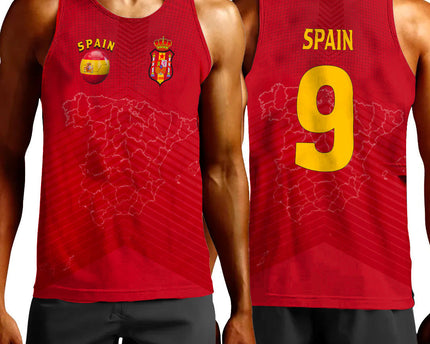 Spain Soccer Style Tank