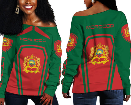 Morocco Women's Off Shoulder Sweatshirts