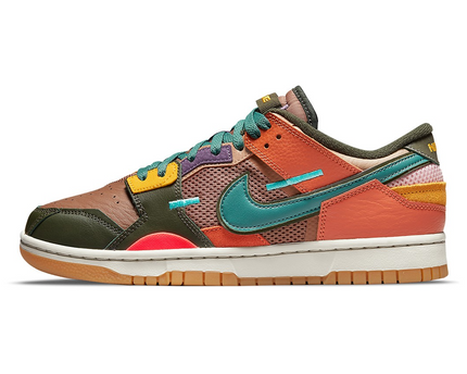 Men's Dunk Low Scrap Archeo Brown Shoes