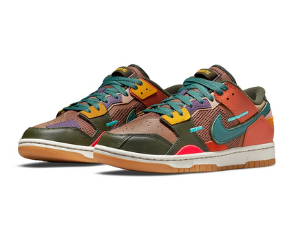 Men's Dunk Low Scrap Archeo Brown Shoes