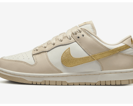 Men's Dunk Low Gold Swoosh Shoes
