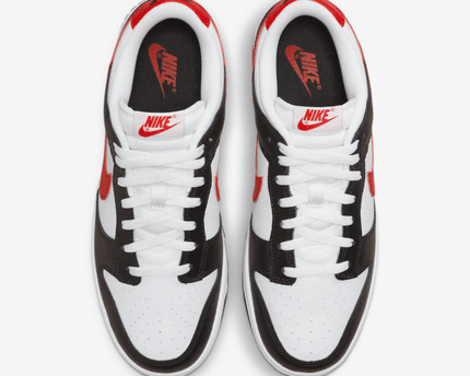 Men's Dunk Low Black White Red Shoes
