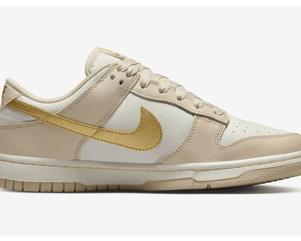 Men's Dunk Low Gold Swoosh Shoes